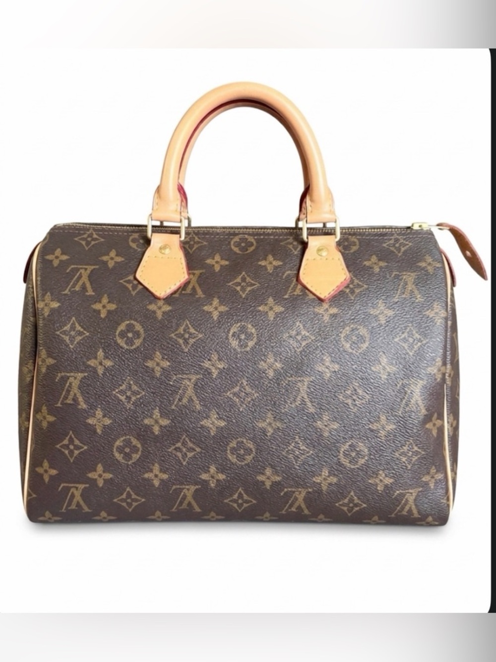 🔥LAST DROP🔥Louis Vuitton Speedy 30 Brown Monogram Satchel - Picture 3 of 13